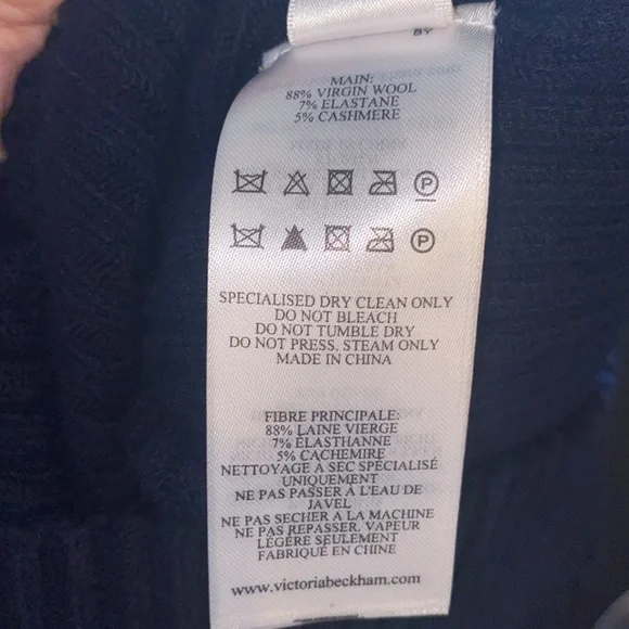 🔥❤️ EUC Victoria Beckham Mock Turtleneck Midi Sweater Dress - Picture 8 of 14